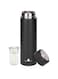 Stainless Steel Thermos Cup Coffee Mug Water Bottle, Leek-Proof &amp; Non-Slip Bottom, Double Walled Vacuum Cup Flask Mug 500ml (Black)