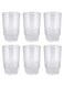 Delcasa 270ml/9Oz 6Piece Glass Tumbler, Multi-Colour, Dc1412