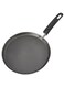 Pancake Pan 24cm, Induction Compatible Crepe Pan &amp; Dosa Tawa, Multi-Purpose Flat Skillet for Home Breakfast Cooking