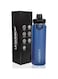 LA'QUENCH&trade; 18/8 Stainless Steel Water Bottle 710ML / 24oz Double Wall Vacuum Insulated Thermos Flask Wide Mouth Gym Sports Bottle (Navy Blue)