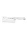 Professional Master 6 Inches Cleaver Knife with Stainless Steel Blade and White Polypropylene Handle with Antimicrobial Protection White 6inch White 6inchinch