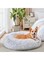 DOOKOO Calming Dog &amp; Cat Bed, Anti-Anxiety Donut Cuddler Warming Cozy Soft Round Bed, Fluffy Faux Fur Plush Cushion Bed for Small Medium Dogs and Cats (30in)