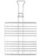 BBQ Meshes BRG2009 &acirc;&euro;&ldquo; Sturdy Steel Grill Mesh with Soft-Touch Handle   Prevents Food from Falling or Sticking   Easy Storage