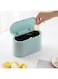 Xspring Mini Trash Can with Lid, Removable Small Garbage Can, Tiny Plastic Trash Bin, Easy to Use Clean Small Trash Can with Lid, Counter Garbage Lint Bin for Bathroom, Office