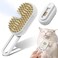 Necomi Cat Brush,3 in1 Steam Cat Brush, Self Cleaning Cat Steam Brush for Massage,Removes Static Flying Hair,Cat Hair Brush for Removing Tangled and Loosse,Hair Pet Hair Removal Comb for Cat and Dog