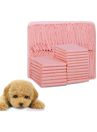 BeOne Disposable Thicken Pet Pee Pads, Increasing Thickness Super Absorbent Pet Dog Diaper, Absorbent Quick Drying Leak-Proof For Potty Training For Pets (S=33 * 45 cm = 100 pieces)
