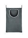 THE WHITE SHOP Laundry Bag, Grey, Modern, Hangable, 35x22 inches, 770 sq. in. Capacity, Zipper Closure, Space-saving, Machine Washable, With Door Hook And Adhesive, For Laundry Room, Bedroom, Bathroom