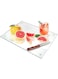 Glass Cutting Board for Kitchen Counter, 12x16 Clear Cutting Board for Countertop, Non-Slip, Heat-Resistant, Machine Washable, Easy to Clean, Kitchen Decoration