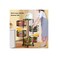 Rolling Storage Cart, Mobile Mesh Organiser with Wheels, White Metal Basket Tower for Kitchen