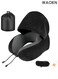 Travel Pillow Neck Pillow Nap U-Shaped Pillow Hooded Multifunctional Neck Pillow Neck Cushion Hooded Velvet Memory Foam Neck Pillow Adult Head And Neck Support Suitable For Airplane Travel Long-Distance Flight Office Car Sleep Rest.