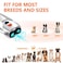 Ultrasonic Dog Bark Control Device with LED Flashlight, Portable Anti Barking Trainer for All Breeds