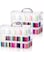 Tazweeq Stackable Storage Container Box,Plastic Multipurpose Portable Storage Container Box,3 Tier Clear Bead Thread Crafts Storage,Handled Organizer Storage Box for Organizing Stationery, Sewing, Art
