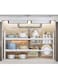 Kitchen Storage Rack Entrance Rack Kitchen Item Rack Kitchen Storage Organization Adjustable Width (53-88)*48.5*27.8cm