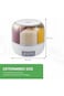 Taylor &amp; Brown 6-Grid Rotating Rice Dispenser, 360&deg; Round Food Storage Container, Transparent