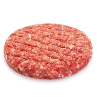 برجر لحم بقري برازيلي متبل 100 غرام قطعة .