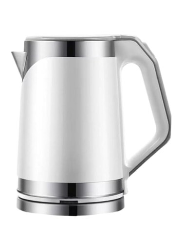 Electric Kettle 2L Double Layer Anti-scalding 304 Stainless Steel 1500W White
