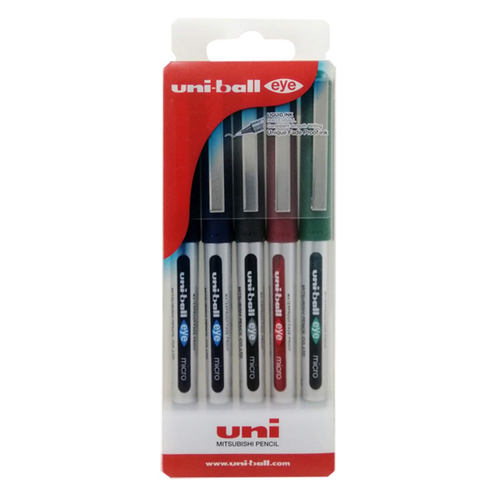 Buy Uni-ball Eye Micro Liquid Ink Rollerball Pen Wallet PCS