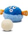 NALACAL Interactive Rolling Ball Toy, Plush Toy That Moves, Bounces, and Chews Automatically, Suitable for Dog Chasing and Interactive Play for Boredom Relief (Blue Pufferfish Shape)