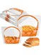 Angju 50 Pcs Clear Plastic Bread Bags with Handle, Reusable Zipper Loaf Packaging Bags, Portable Zipper Toast Bags with Basket Pattern for Homemade Bread Toast Loaf Cookie Bakery (25 Large, 25 Small)