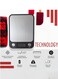 Care Kitchen Scale with Digital Display in Grams, Kilograms, Mililiters, Cooking and Dieting, With LCD Display Stainless Steel (Black)