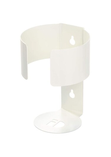iDesign Wall Mount Wipe Holder, Cleaning Supplies, 6.54" x 4.15" x 4",Coconut