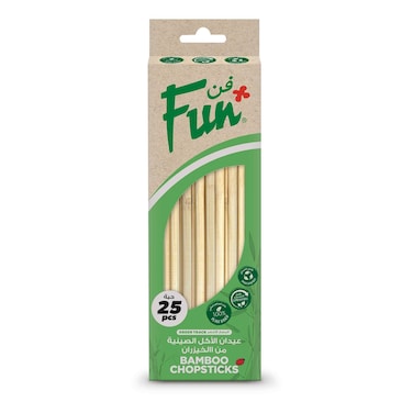 Fun Bamboo Chopsticks 23cm Pack of 25pcs