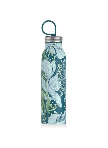 Aladdin Chilled Style Thermavac Stainless Steel Water Bottle 0.55L Goldfish Green &ndash; Double Wall Vacuum Insulated REUsable - Keeps Cold For 9 Hours Bpa-Free Leakproof Dishwasher Safe