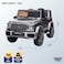 Lovely Baby LB 0002DX Ride-On Jeep for Kids, 12V Battery Car with Remote Control, Leather Seat, EVA Wheels, Painted Body, LED Lights &amp; Music &ndash; Ages 2 to 7 Years - Red