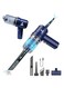 KALI JOY Car Vacuum Cleaner Cordless, Portable Handheld Vacuum Air Duster, Portable for Car, Home, Office, Pet, USB Rechargeable, Blow 2 In 1 9000PA/120W Powerful Suction (BLUE)