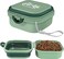 X spring Collapsible Dog Water Bowls, 2-in-1 Dog Travel Bowl for Pet Food Water Feeder, Portable Dog Bowl with Food Grade PP, Travel Dog Bowls with Lid for Walking, Traveling, Camping, Hiking, Etc