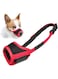LUCKYPAW Dog Muzzle Anti Barking Biting and Chewing, with Comfortable Mesh Soft Fabric and Adjustable Strap, Suitable for Small, Medium and Large Dogs