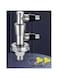 Double Outlet Connector for Washing Machines,Sewer and floor drain three-way joint, washing machine drainage pipe dual outlet dual-purpose Y-shaped (Electroplating F-type)