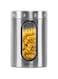 MILTON Steel Crispy 2000 Storage Jar, 2 Litres, Silver   Light Weight   Odour Proof   Dishwasher Safe   Air Tight   Single Walled   Easy to Clean   Kitchen Container
