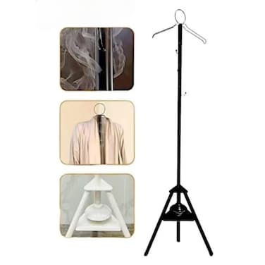 Aromatherapy Floor Clothes Hanger Stand with Incense Holder, Iron Garment Rack, 175 cm
