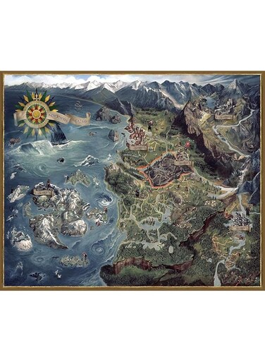 Dark Horse Deluxe The Witcher 3: Wild Hunt - Witcher World Map Deluxe Puzzle