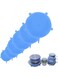 Dubai Gallery 6Pcs Silicone Stretch Lids Reusable Lids Fit Various Sizes Food Saving Covers For Cups Bowls Cans Translucent Blue 21 * 4 * 21Cm