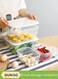 3 Pieces Of Food Storage Container, Refrigerator Fresh Keeping Box, Kitchen Sealed Box, Leak Proof And Durable, Stackable, Suitable For Work, School, And Travel