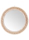 SWTHONY 15 Inch Boho Round Hanging Wall Mirror Decorative Rattan Circle Wall Mounted Mirror for Farmhouse, Living Room, Bedroom, Bathroom