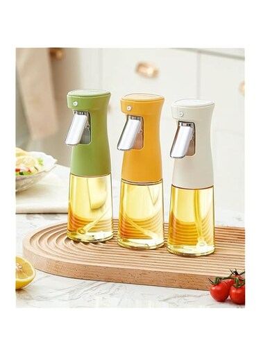 Glass Oil Sprayer for Cooking,240ML Oil Sprayer Mister Bottle with Large Spout,Kitchen Gadgets Accessories Spray for Cooking,Barbecue,Salad and Air Fryer,vinegar,baking,Portable Spray Bottle