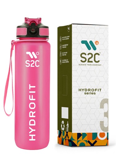 Water Bottles 1L with Times to Drink and Straw, Motivational Water Bottle for kids Leakproof Drinking Sports Water Bottle for Fitness, Gym &amp; Outdoor