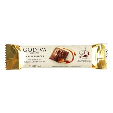 Godiva Masterpieces Hazelnut Oyster Milk Chocolate Bar, 32g