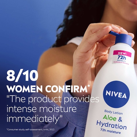 NIVEA Body Lotion, Normal to Dry Skin, Aloe &amp; Hydration, 400ml