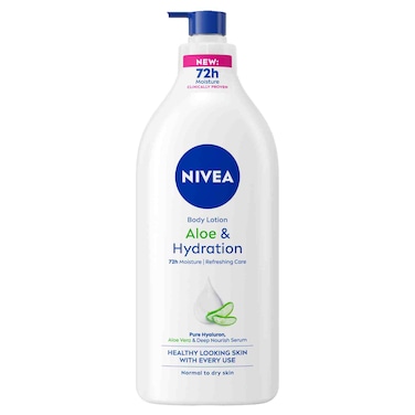 NIVEA Body Lotion, Normal to Dry Skin, Aloe &amp; Hydration, 625ml