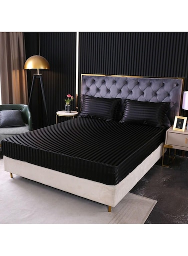 Ultra-Soft 100% Egyptian Cotton Bed Sheet Set &acirc;&euro;&ldquo; 200 &Atilde;&mdash; 200 cm