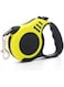 Dog Leash 5 Meters, Pet Walking Leash, Heavy Duty, Retractable And Tangle Free With Quick Lock And Release Button (Yellow)