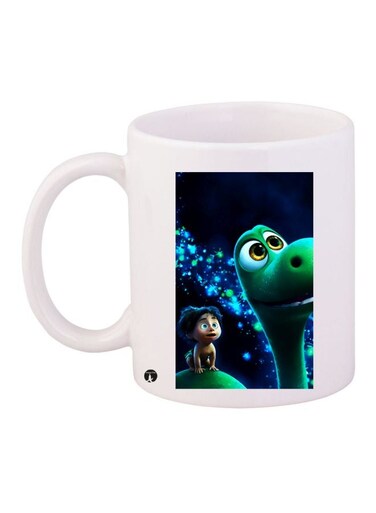 Cartoon Printed Coffee Mug White/Green/Blue
