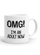 Your Wall OMG! I'm an Adult Now Quote Printed Ceramic Coffee Mug 325ml, Perfect Gifting by Spoil Your Wall