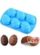 DELFINO Chocolate Mould, Egg Shaped Silicone Cake Mould, Trays Cooking Supplies for Chocolate, Cocoa Bombs, Breakable Egg Chocolate Shells- fill with Peeps, Candy, Cake, Marshmallows