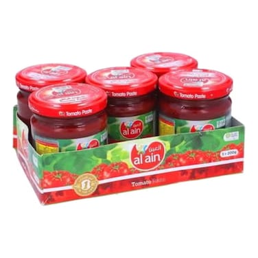 Al Ain Tomato Paste, 200g Pack of 5