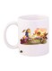 Cartoon Printed Mug White/Brown/Yellow